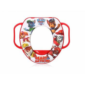 Reductor moale pentru toaleta cu manere Disney Paw Patrol White