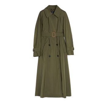 Water-repellent canvas trench coat 40