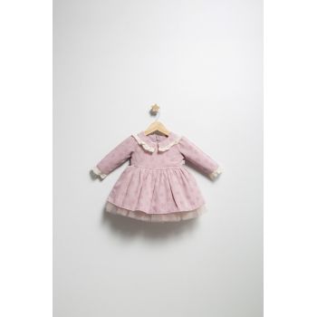 Rochita eleganta pentru fetite Elbise, Tongs baby, cu tulle si volane