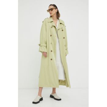 By Malene Birger trenci femei, culoarea verde, de tranzitie, oversize