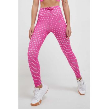 adidas Performance leggins de alergare Run Essential culoarea roz, modelator de firma originali