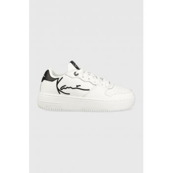 Karl Kani sneakers din piele 89 UP culoarea alb, 1180548 KKFWW000134