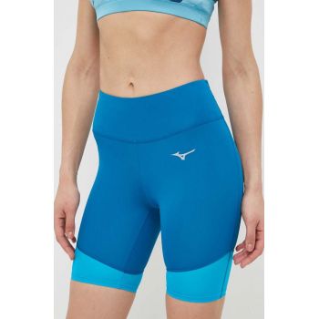 Mizuno pantaloni scurți de alergare Impulse Core Mid neted, high waist