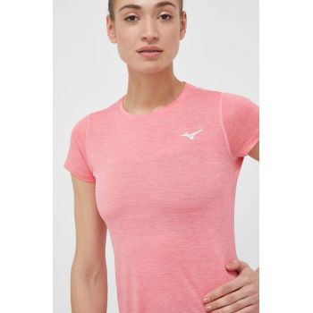 Mizuno tricou de alergare Impulse Core culoarea roz