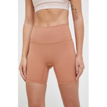 JOYINME pantaloni scurți de yoga Oneness culoarea portocaliu, neted, high waist