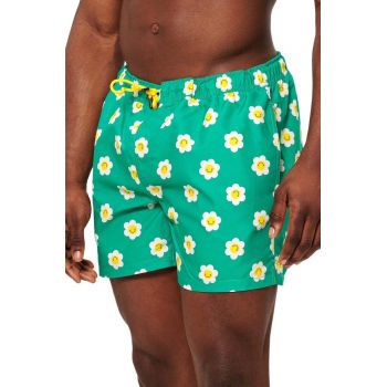 Happy Socks pantaloni scurti de baie culoarea verde de firma original