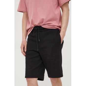 Trussardi pantaloni scurti barbati, culoarea negru