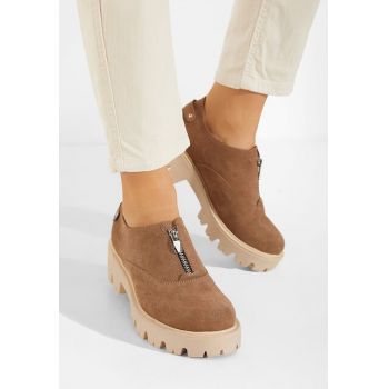 Pantofi casual dama piele Brindisi V2 maro