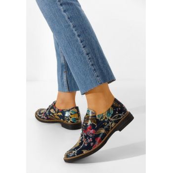 Pantofi derby piele Otivera multicolori la reducere