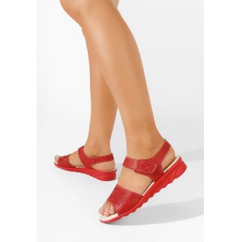 Sandale cu talpa ortopedica Murciana rosii