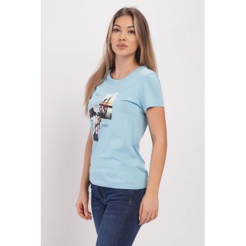 Tricou de bumbac cu imprimeu foto