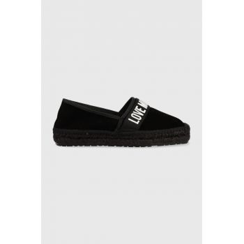 Love Moschino espadrile culoarea negru, JA10482G0GIG0000