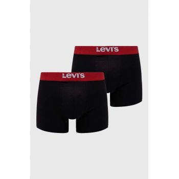 Levi's boxeri 2-pack bărbați, culoarea negru 37149.0811-008