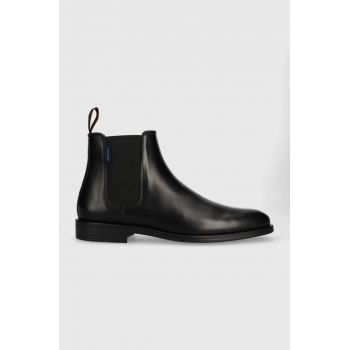 PS Paul Smith ghete chelsea de piele Cedric barbati, culoarea negru