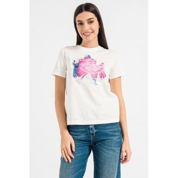 Tricou de bumbac cu imprimeu grafic Regoff