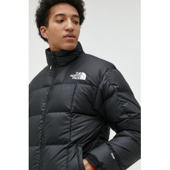 The North Face geacă de puf MENS LHOTSE JACKET bărbați, culoarea negru, de iarnă