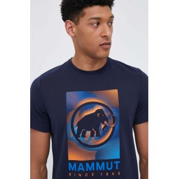 Mammut tricou sport Trovat culoarea albastru marin, cu imprimeu