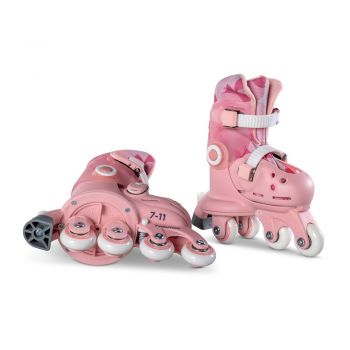 Role ajustabile Yvolution Twista Skates marime 23-28 pink