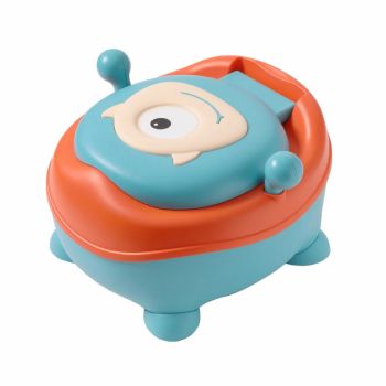 Olita Little Mom cu adaptor moale Cute Monster Blue