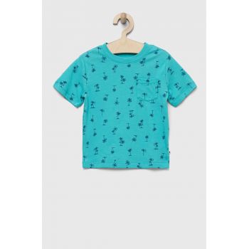 GAP tricou de bumbac pentru copii culoarea turcoaz, modelator