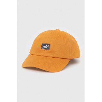 Puma șapcă de baseball din bumbac culoarea portocaliu, cu imprimeu 2366901 la reducere