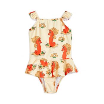 Mini Rodini costum de baie dintr-o bucată pentru copii culoarea bej