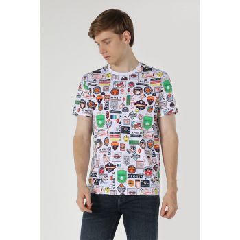 Tricou de bumbac cu imprimeu grafic