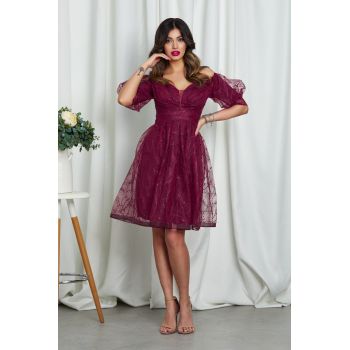 Rochie Allie Bordo