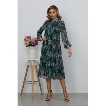 Rochie Sinead Verde Multi