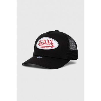 Von Dutch sapca culoarea negru, cu imprimeu