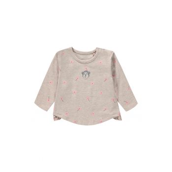 Bluza din amestec de bumbac organic cu model