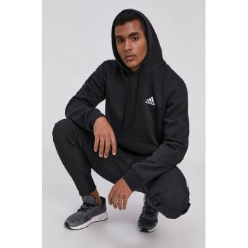 Adidas Bluză GV5294 bărbați, culoarea negru, material neted de firma original