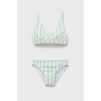 Roxy costum de baie pentru copii din două piese culoarea verde