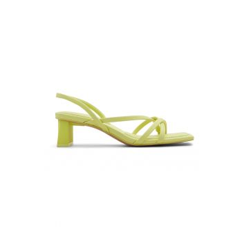 Sandale slingback de piele ecologica Minima