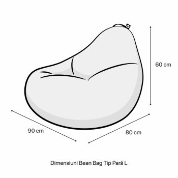 Fotoliu Puf Bean Bag tip Para L AmongUs blue