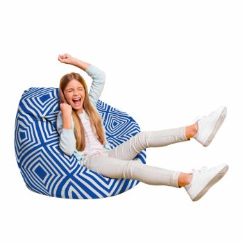 Fotoliu Puf Bean Bag tip Para L diamond blue