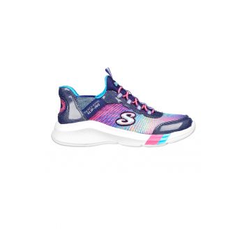 Pantofi sport slip-ins cu aspect stralucitor Dreamy Lites - Colorful Prism