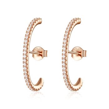 Cercei din argint Rose Gold Big Studs de firma original