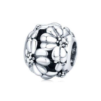 Talisman din argint Silver Flowers Bead