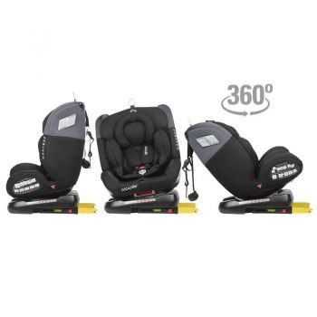 Scaun auto rotativ cu isofix 0-36 kg Coccolle Atira Diamond Black