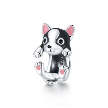 Talisman din argint Cute Puppy Charm