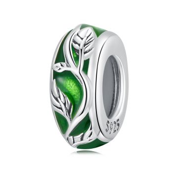 Talisman din argint Green Foliage