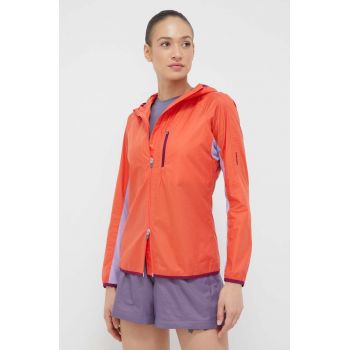 Icebreaker windbreaker Shell+ culoarea portocaliu