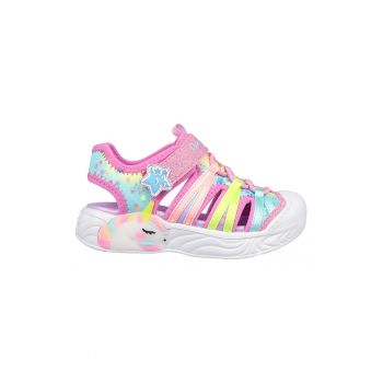 Sandale cu model colorblock Unicorn Dreams