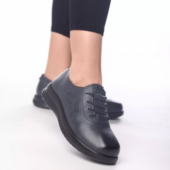 Pantofi casual akayla albastru piele ecologica