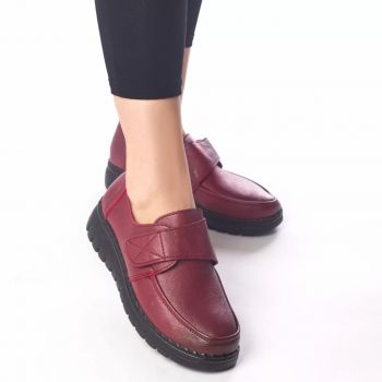 Pantofi casual kayla rosu piele ecologica