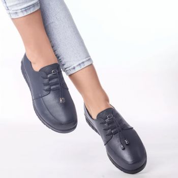 Pantofi casual pamela albastru piele ecologica