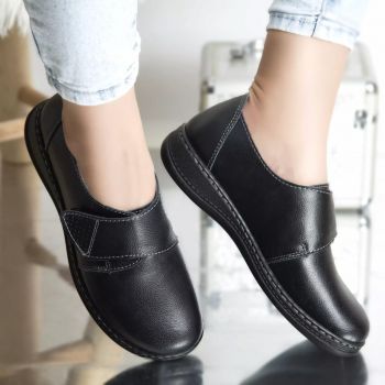 Pantofi dama casual Negru din piele naturala Felicy