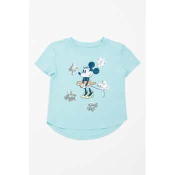 Tricou de bumbac cu imprimeu grafic