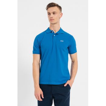 Tricou polo realizat din material pique